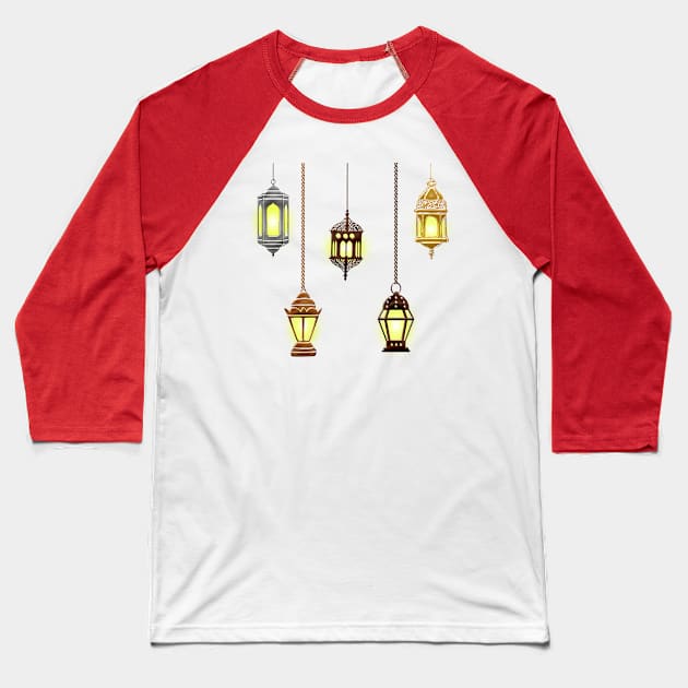 Islamic Lantern Baseball T-Shirt by holidaystore